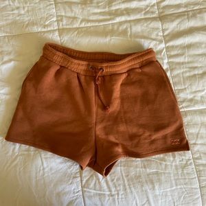 Billabong Women Fleece Sweat short Large Orange